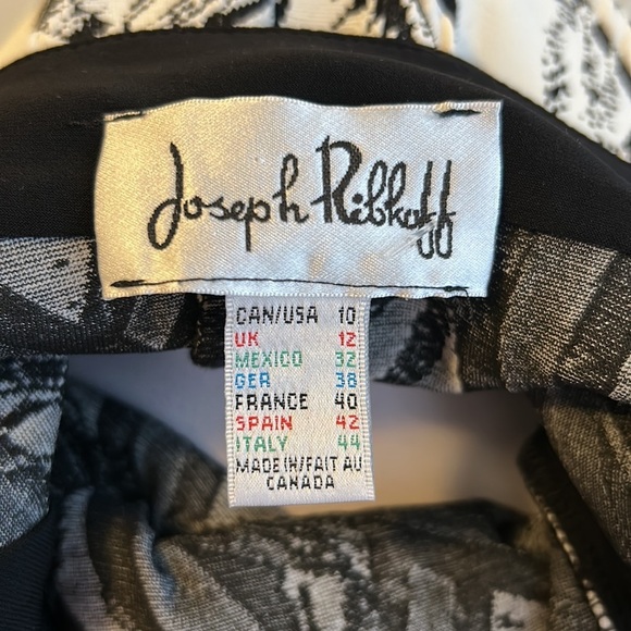 Joseph Ribkoff Shoulder Cut Out Abstract Dress - Picture 6 of 7